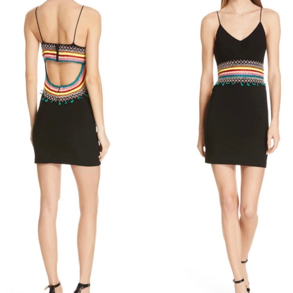 NWOT Alice + Olivia Mini Dress with Cutout Back